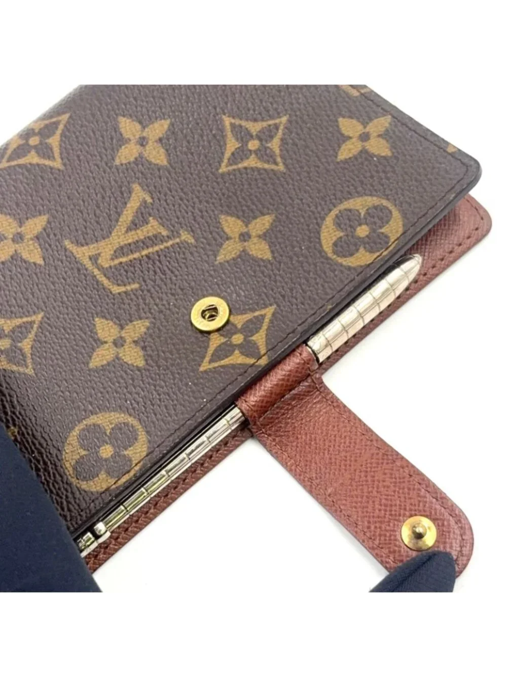 Louis Vuitton Agenda PM Brown Notebook Cover Gold
